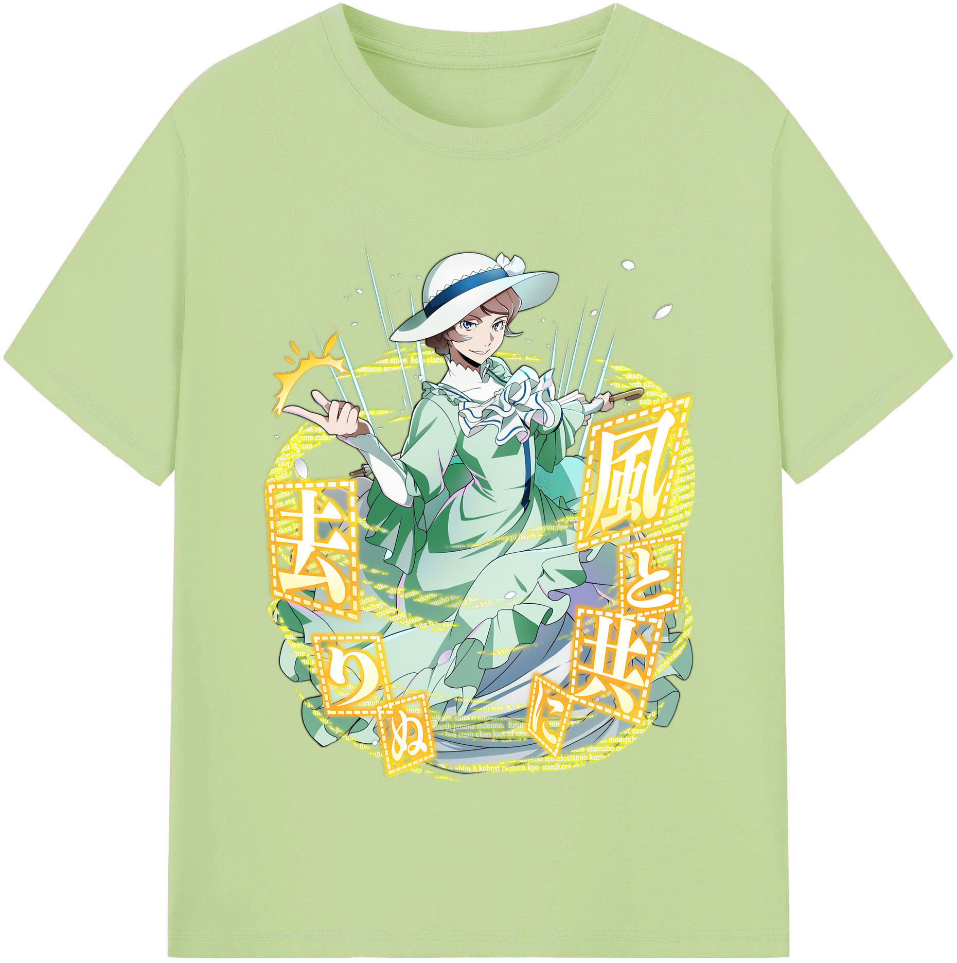 （画像用） 文豪ストレイドッグス Bungo Stray Dogs 綿100％半袖Tシャツ（フロントプリント）